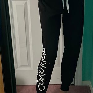 Black Calvin Klein joggers